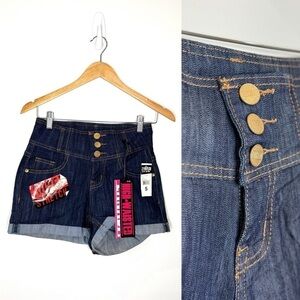 Zanadi High Waisted Super Stretch Denim Shorts